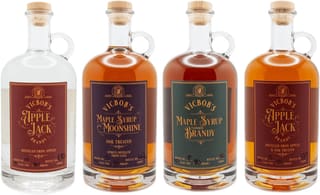 Four VicBob's spirits bottles from New Heritage Distilling