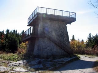 Stone observation tower at the summit of Spruce Knob