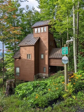 Trail Magic Chalet from Mountain Laurel Lane
