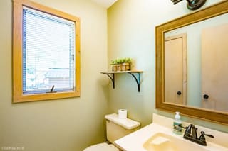 First floor hallway powder room